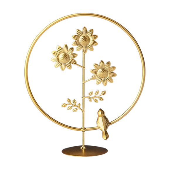 kyusrd Home Office Decor Specials!Iron Leaf Ornaments Living Room Wine Cabinets Entrance Halls Desktop Home Decorations Metal Crafts