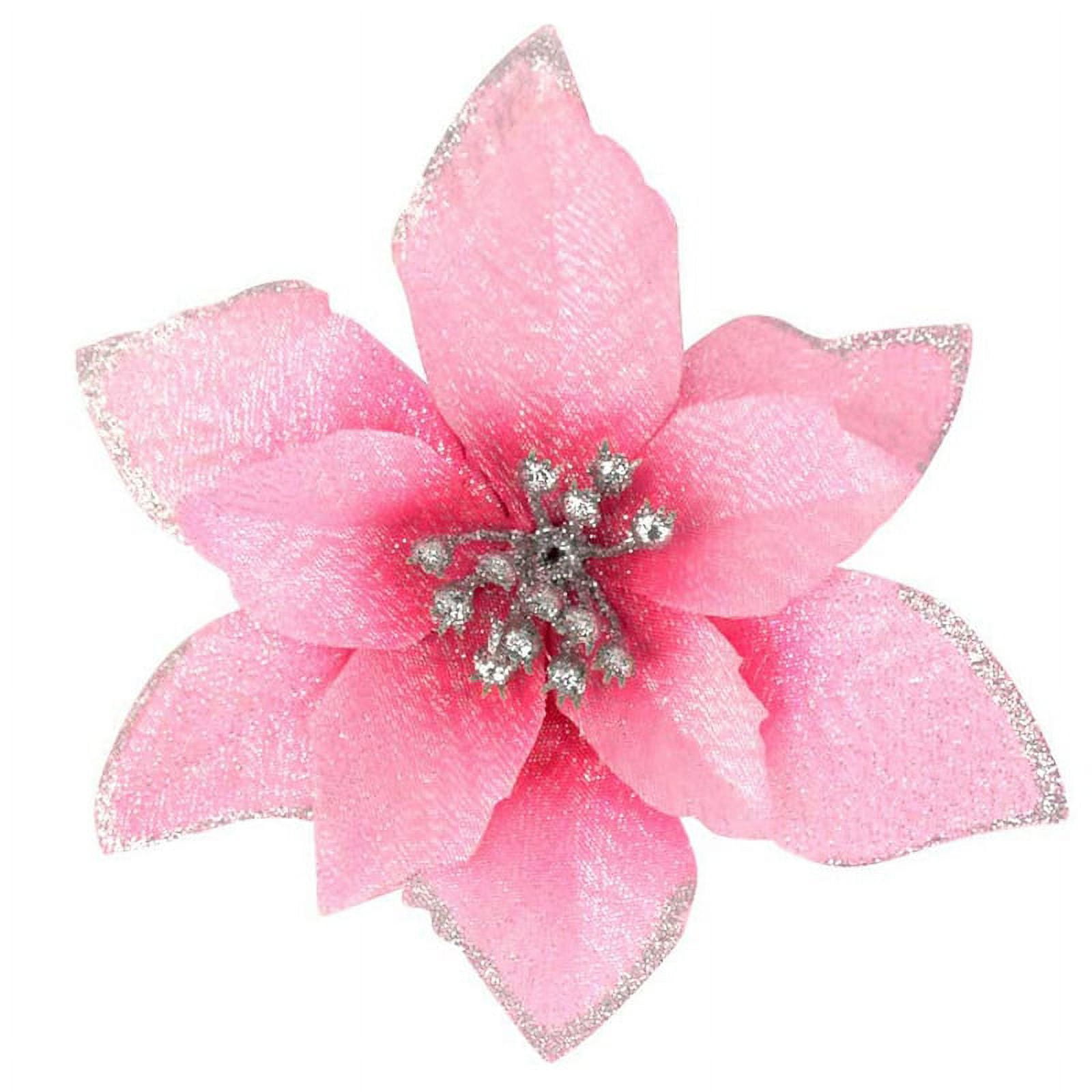  Glitinsel 18 Pack LED Artificial Poinsettia Flowers