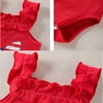 thumbnail image 4 of Newborn Baby Girls 4th of July Outfit Romper+Tutu Skirt+Headband Clothes Set, 4 of 4