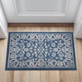 thumbnail image 3 of Madison Traditional 2' x 3' Dark Blue Polypropylene Indoor Area Rug, 3 of 7