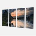 thumbnail image 2 of Panorama de Lever de Soleil sur Lac - Grande Impression sur Toile de Paysage, 2 of 3