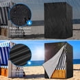 thumbnail image 3 of (135*105*175/140 cm) 210d cubierta para silla de playa al aire libre cubierta de columpio de jardín cubierta para mecedora de jardín, 3 of 4