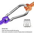 thumbnail image 4 of 30 Packs Spring Snap Hook M5 1.97inch Stainless Steel 304 Carabiner Clips Keychain Heavy Duty Quick Link Hook for Camping, Hiking, Outdoor and Gym, Small, 4 of 5