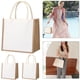thumbnail image 4 of Yute Arpillera Compras Organizador Almacenamiento Comestibles Bolsos (cuadrados) 3 Uds., 4 of 5