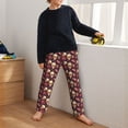 thumbnail image 5 of Susaid cool rock Skull record Print Soft Teen Sleep Pants, Long Pajama Bottoms with Two Pockets and Elastic Waist, Designed for Ages 5-16-Small, 5 of 6