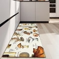 thumbnail image 4 of Brown Mushroom Label Light Pattern Kitchen Rug Mat,Kitchen Runner Rugs Non Skid Washable,Decorative Kitchen Floor Mats for Kitchen,Sink,Laundry,17"X47", 4 of 5