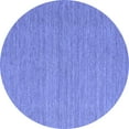 thumbnail image 1 of Ahgly Company Indoor Round Abstract Blue Contemporary Area Rugs, 7' Round, 1 of 4