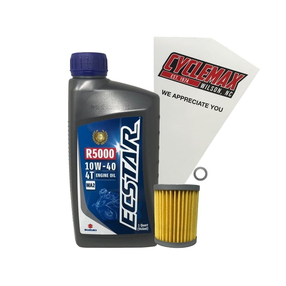 Cyclemax Genuine OEM Standard Oil Change Kit fits 2003-2022 Suzuki DR-Z125