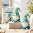 thumbnail image 5 of Clearance DIY Sea Glass Art for Adults, Lighted Christmas Seaglass Figurine, Christmas Glass Mosaic Decorations for Desktop Shelf, Gnome, 5 of 6