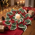 thumbnail image 5 of YiFudd Christmas Candlestick Wreath, Pine Cones, Golden Berries, Greenery, 1 Piece, 5 of 6