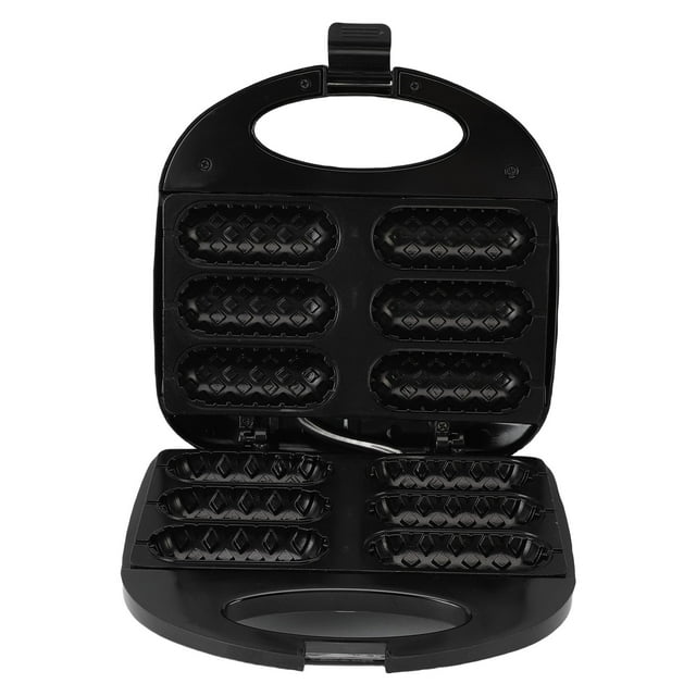 Corn Dog Maker, Hot Dog Toaster with Non Stick Coating Plate, Make 6 Corn Dogs, 750W Fast Heating & Auto Temperature Control, HotDog Waffle Machine