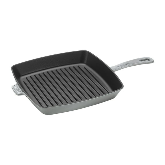 Staub Cast Iron 12-inch Square Grill Pan - Graphite Grey