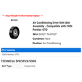 thumbnail image 2 of Air Conditioning Drive Belt Idler Assembly - Compatible with 2004 Pontiac GTO, 2 of 2