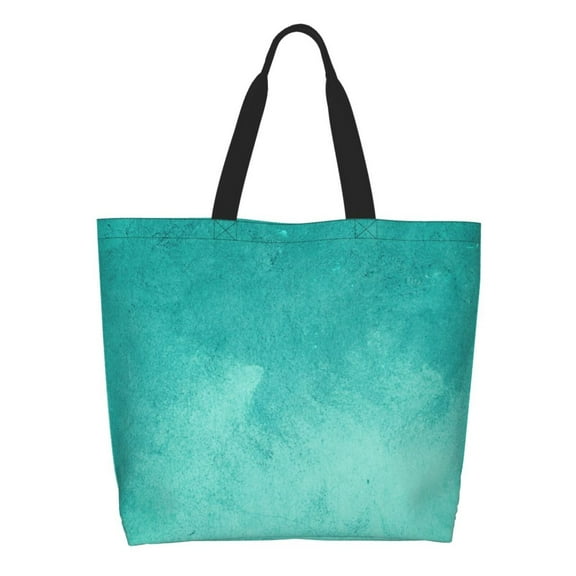 Easygdp Teal Turquoise1 Tote Bags for Women,Women Travel Shoulder Bags Handbags，Big Capacity Shopping Work Bag
