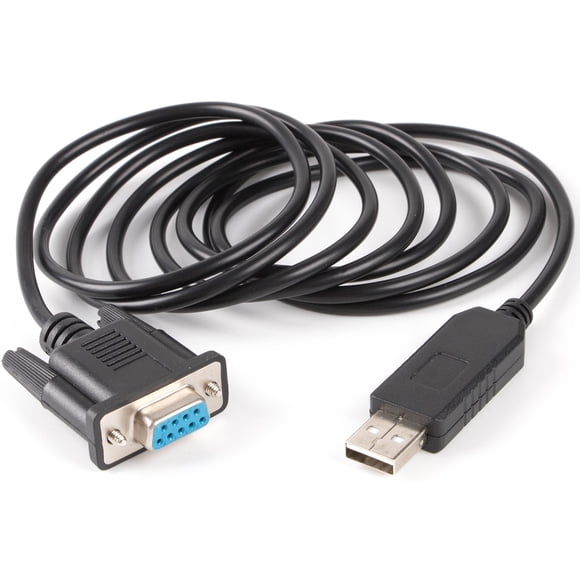 USB Serial db9 ft232r USB rs232 Cable de módem nulo PC Control TV Cable (2-RXD (amarillo) 3-TXD (naranja) 5-GND (GND) 7-RTS (verde) 8-CTS (marrón) 1/4/6/9-NC)
