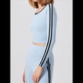 thumbnail image 4 of Tops Deportivos de Larga para Mujer, Camiseta Deportiva Ajustada Y2K para Gimnasio, Conjuntos de Otoño 2025 con Bloques de Color A Luna Azul L, 4 of 10