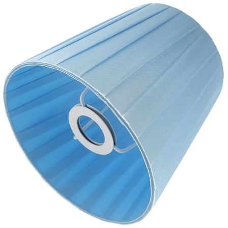 UPOUART Linen Drum Lamp Shade Fabric Lamp Cover Blue 1Set