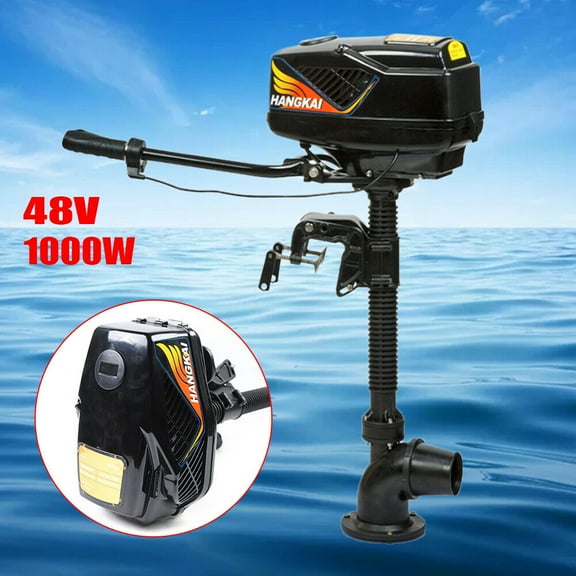 Wildnix 1000W Electric Trolling Motor with Brushless Motor, 551.16 lbs Thrust, and Corrosion-Resistant Aluminum Alloy for Boats