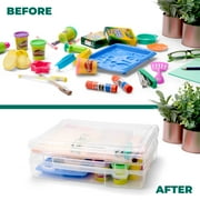 Sorbus Clear Slim Stackable Project Case 1 Pack