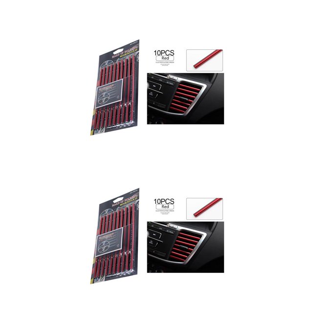 Transemion NEW 10pcs/set Universal Car Air Conditioner Outlet Decoration U Shape No.03 2Set