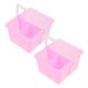 thumbnail image 5 of unbranded 2Ud Recipientes Rosas Para Lavado De Pinceles Con Mango Para Uso En Taller, 5 of 8