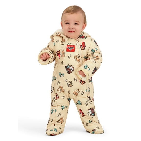 Character Baby Hooded Puffer Pram Suit, Sizes 0-9 Months