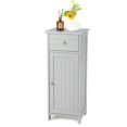 thumbnail image 2 of Resenkos Wooden Bathroom Floor Storage Cabinet with Drawer and Shelf-Gray, Bathroom Cabinets for Entryway Storage, Home Office Furniture, 2 of 9