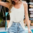 thumbnail image 2 of Playeras,Blusas y Tops,Ropa para Mujer Tank Tops Mujer Camisola de primavera y verano para mujer (White, XXL), 2 of 7