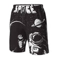 thumbnail image 5 of Kll The Race To Space Men'S Casual Summer Beach Shorts Hawaiian Shorts With Pockets-3x-Large, 5 of 9