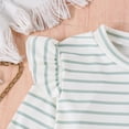 thumbnail image 6 of GYRATEDREAM Toddler Baby Girl Fall Clothes Ribbed Knit Cotton Flutter Sleeve Shirt Pullover Bell Bottoms Cute Infant Winter Outfits, 6 of 8