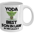 thumbnail image 2 of Yoda Best Son In Law Mug Funny Birthday Gift for Men Novelty Coffee Comment Tea Cup Gag Gift Idea, 2 of 8