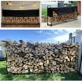 thumbnail image 6 of Yesurprise 8.5 Ft Heavy Duty Firewood Rack with Waterproof Cover, Suitable for 1/2 Cord Firewood Storage Indoors or Outdoors, 6 of 8
