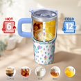 thumbnail image 6 of 20OZ Unicorn Themed Tumbler with Handle and Durable Straw Double Wall Stainless Steel Insulated Cup Travel Mug Great Presents for Women Mom Friends on Birthday Christmas Thanksgiving, 6 of 6