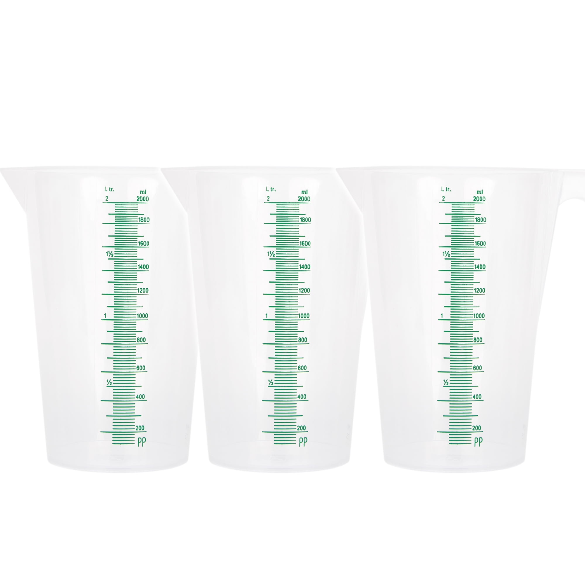 GROWDOTS (2000 mL) Graduated Round Containers,Measuring Pitcher ...