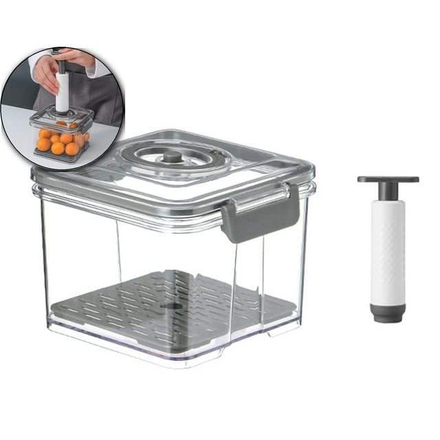 Dvruxg Bocal de Conservation des Aliments sous Vide, Récipient de Stockage Hermétique pour Réfrigérateur, Boîte de Conservation de Cuisine pour Garde-Manger