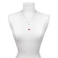 thumbnail image 3 of Delight Jewelry Resin Puffy Red Lobster Silver tone Elegant Infinity Lariat Necklace, 3 of 4