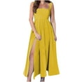 thumbnail image 2 of Robe d'Été pour Femmes 2024 Mode Grande Taille'Col Cheville Robe Sans Manches Robe à Bretelles 50 % de Réduction Liquidation!, 2 of 6