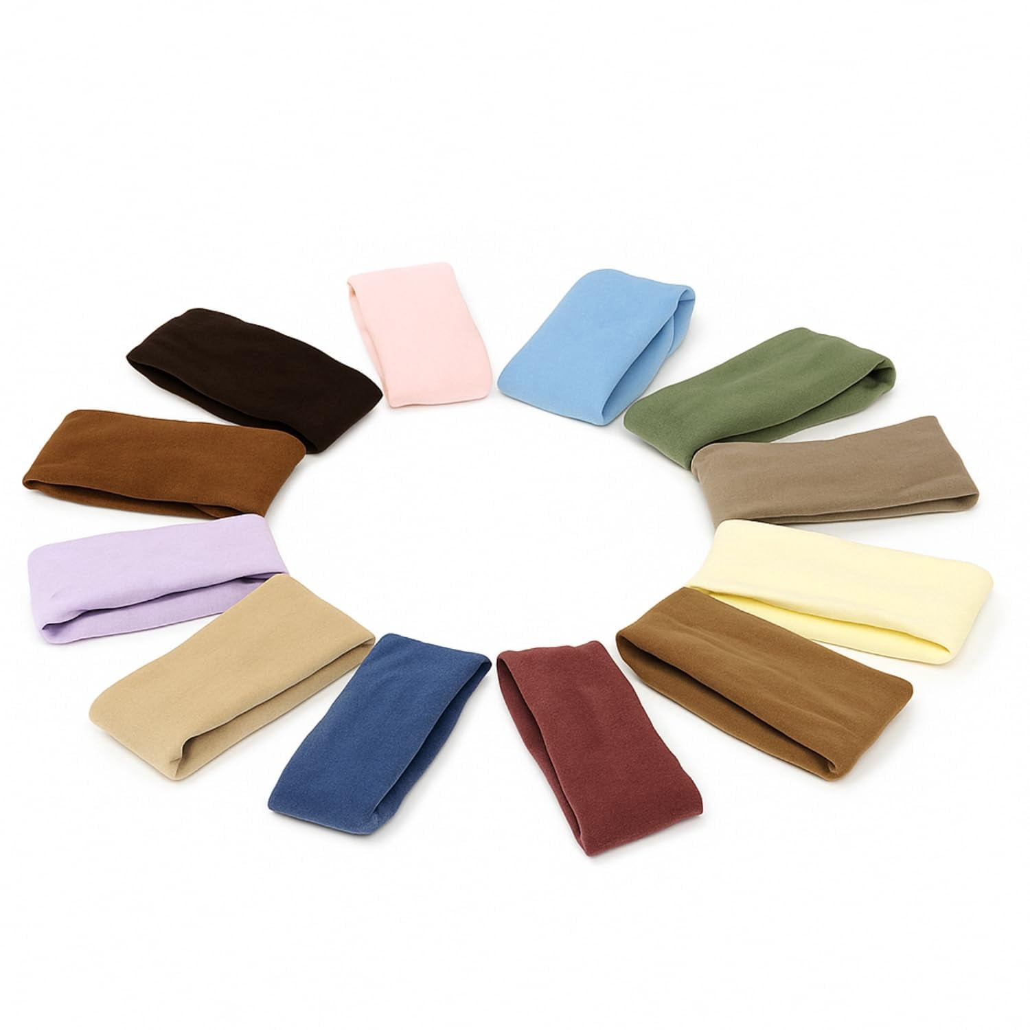12 Pcs Cotton Hair Rubber Bands for Women & Girls – Soft Elastic Ponytail Holders – No Damage Hair Ties for Thick, Long, Curly Hair – Multicolor Stylish Scrunchies