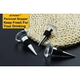 thumbnail image 7 of JETKONG 3 Pcs Wine Stoppers Crystal Wine and Beverage Bottle Stopper Diamond Decorative Wine Bottle Stopper (Crystal) Crystal x, 7 of 7
