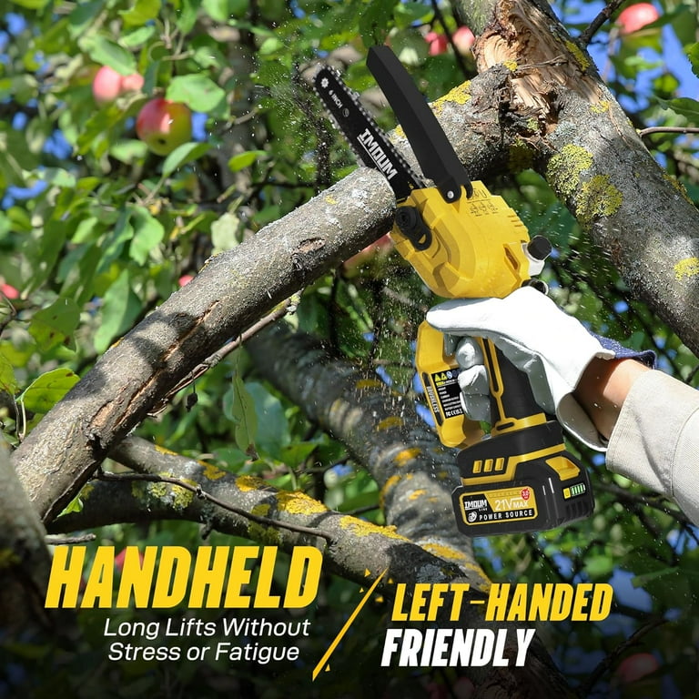 Mini Chain Saws Cordless BITOON 8-Inch Mini Chainsaw With