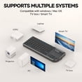 thumbnail image 2 of Miniteclado Miritz K808 ultrafino con panel táctil Bluetooth 5.1, 2 of 9