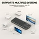 thumbnail image 2 of Miniteclado Miritz K808 ultrafino con panel táctil Bluetooth 5.1, 2 of 9