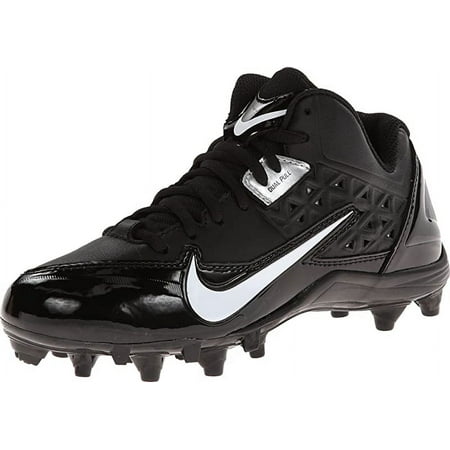 Nike Boy's Alpha Strike 3/4 TD Football Cleat, Black/White, 1.5 M Little Kid US
