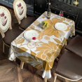 thumbnail image 3 of Pioneer Flower Floral Print Pattern Rectangle Tablecloth 60"x102",Waterproof Polyester Rectangle Table Cloth, Wipeable Spillproof Polyester Tablecloth for Dining, Camping, Indoor and Outdoor, 3 of 6