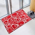 thumbnail image 4 of Xihbxyly Felpudo de Bienvenida de San Valentín, Diseño Impreso En Hd, Textura de Franela Suave, Base Antideslizante, Uso Interior, Decoración para Salón, Dormitorio, Pasillo, Vestíbulo, 40 X 60 Cm., 4 of 6