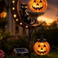 thumbnail image 5 of XGFHYJEH Halloween Decorations, Halloween Decorations Indoor, Solar Halloween Garden Stake Light Pumpkin Garden Stake Light Hanging For Patio Walkway Porch, 5 of 6