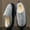 Grey, variant on Moccasin Slippers for Men Fuzzy Comfy Memory Foam Non Slip Warm Winter House Slipper