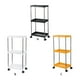 thumbnail image 4 of Yuarrent Estante de 3 niveles para organización de cuarto de , baño y oficina, fácil de limpiar. Carrito de snacks con ruedas Almacenamiento y organización del hogar Blanco, 4 of 6