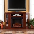 thumbnail image 2 of SEI Furniture Ponoma Convertible Electric Fireplace Cherry, 2 of 17