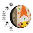 thumbnail image 4 of Sikiie Hello Fall Gnomes 1 PVC Leather Spare Tire Wheel Cover Spare Tire Cover, for Car Truck SUV Camper Trailer Universal Fit(14-17in)-15 inch, 4 of 6